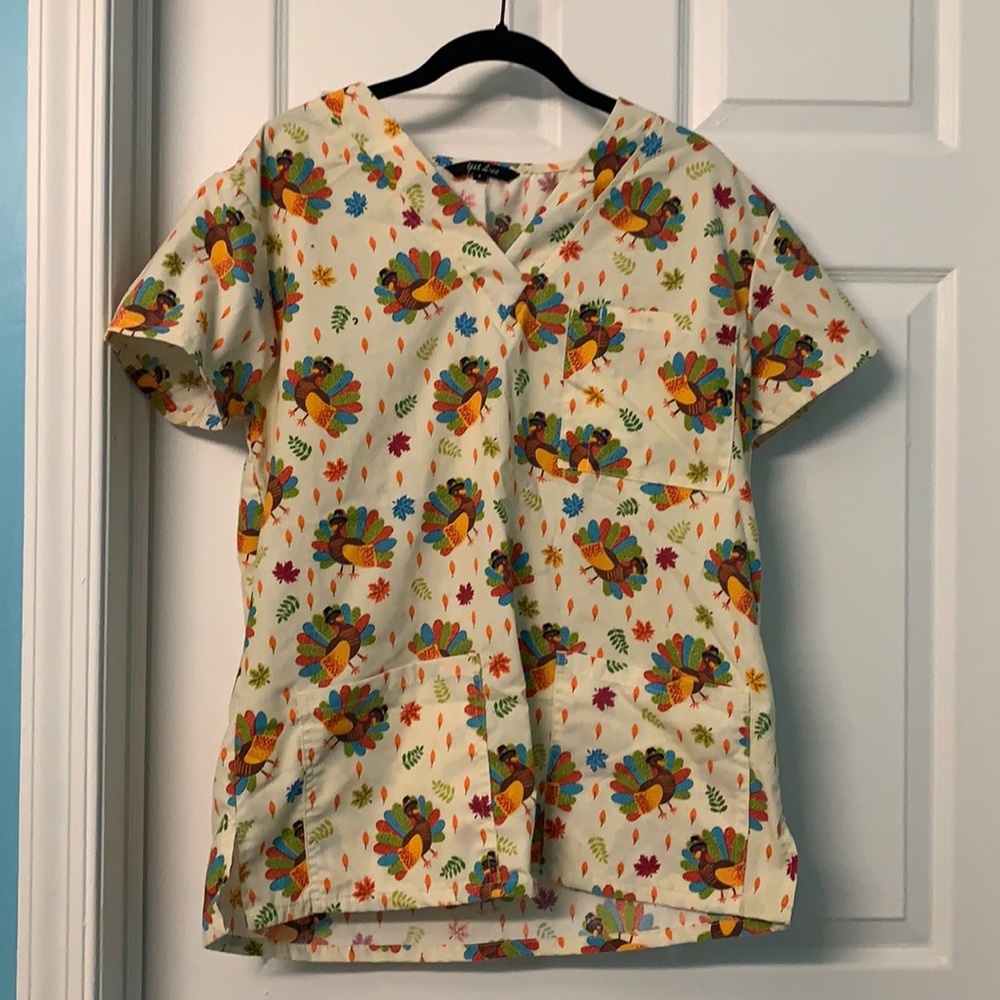 Thanksgiving scrub top